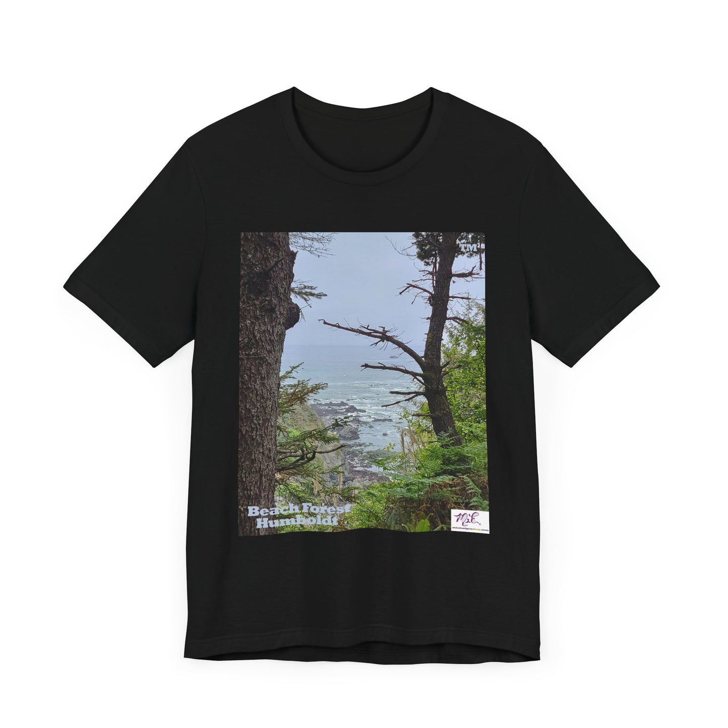 Unisex Jersey Short Sleeve Tee: "Beach Forest Humboldt(tm)"
