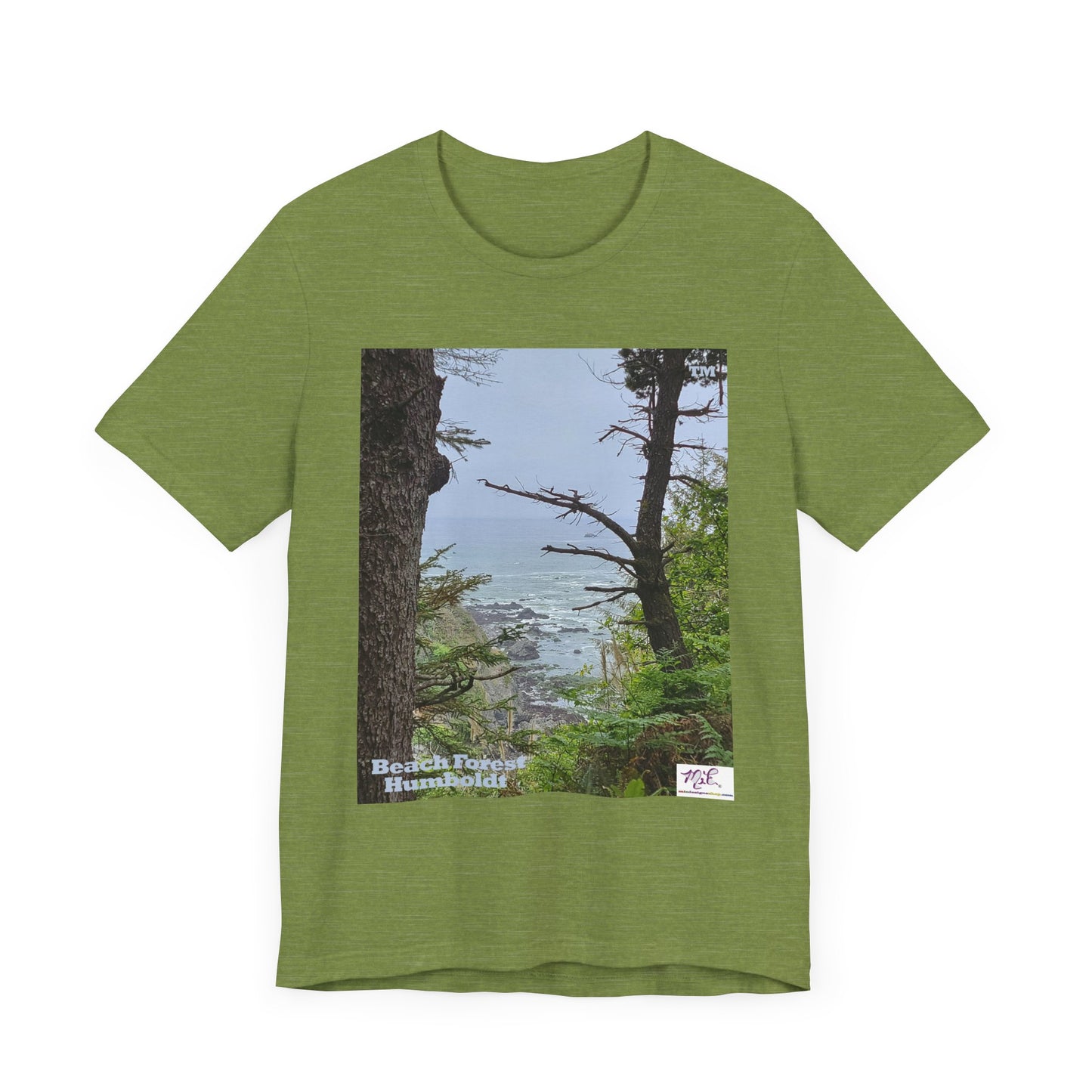 Unisex Jersey Short Sleeve Tee: "Beach Forest Humboldt(tm)"