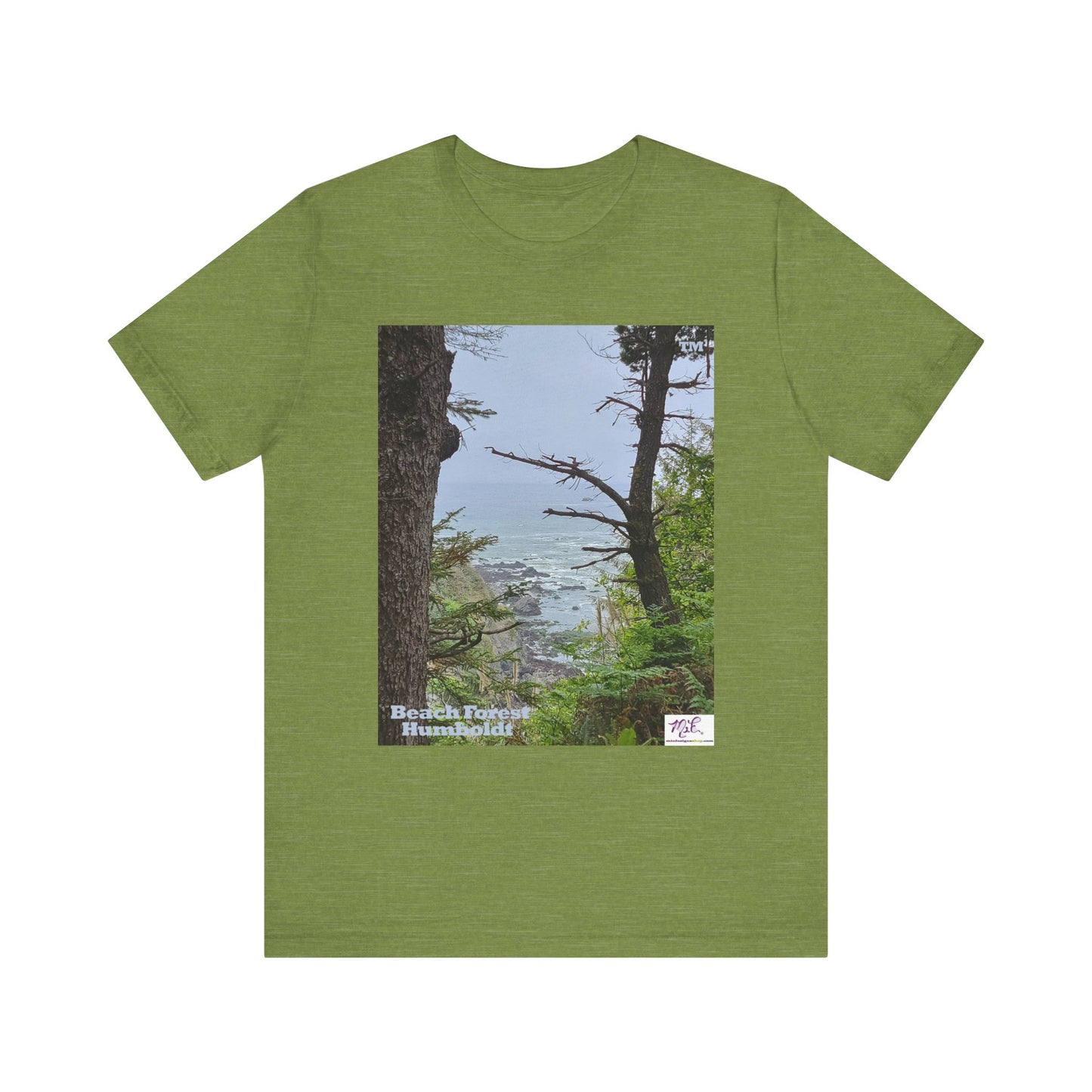 Unisex Jersey Short Sleeve Tee: "Beach Forest Humboldt(tm)"