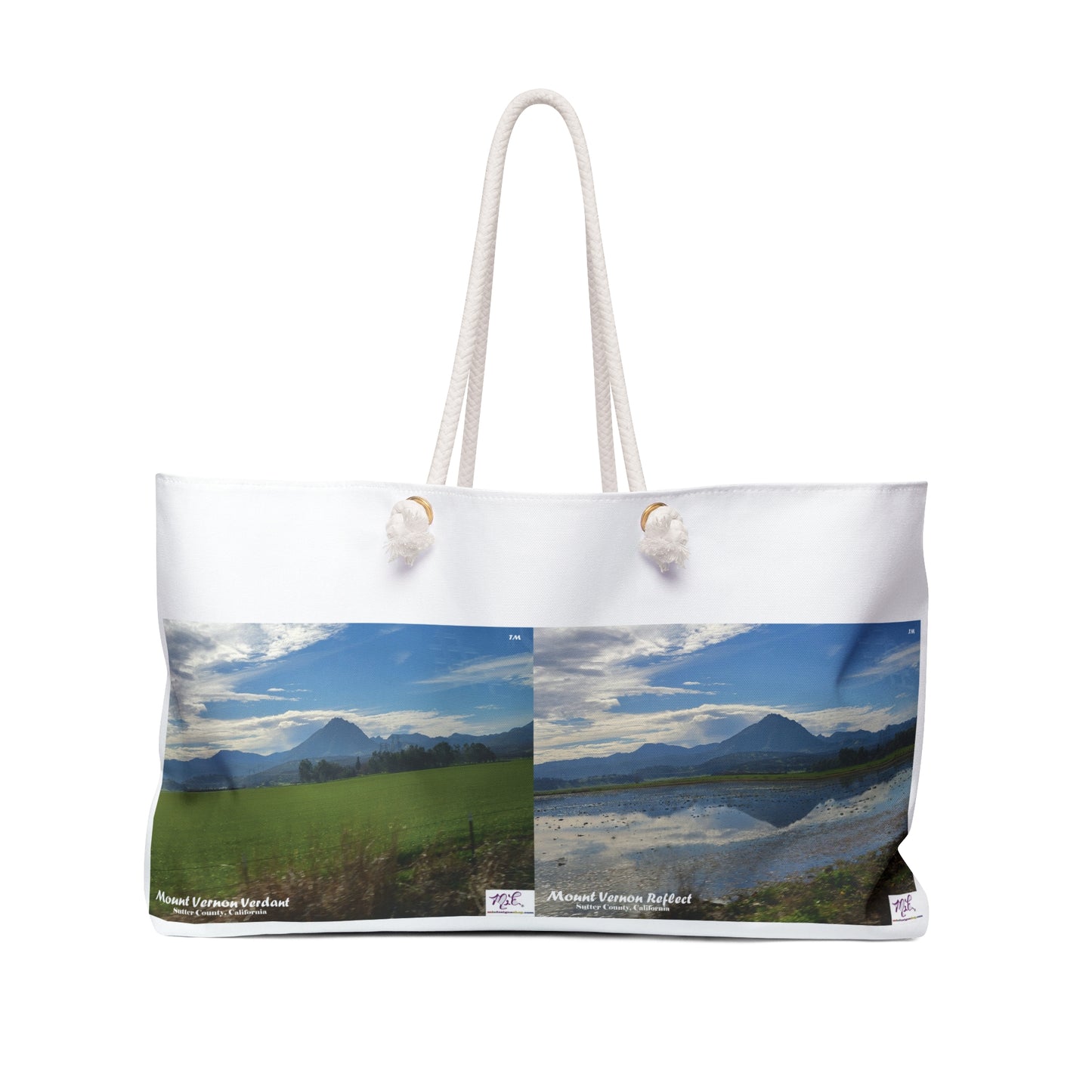 Weekender Bag: "Mount Vernon Verdant - Mount Vernon Reflect(tm)"