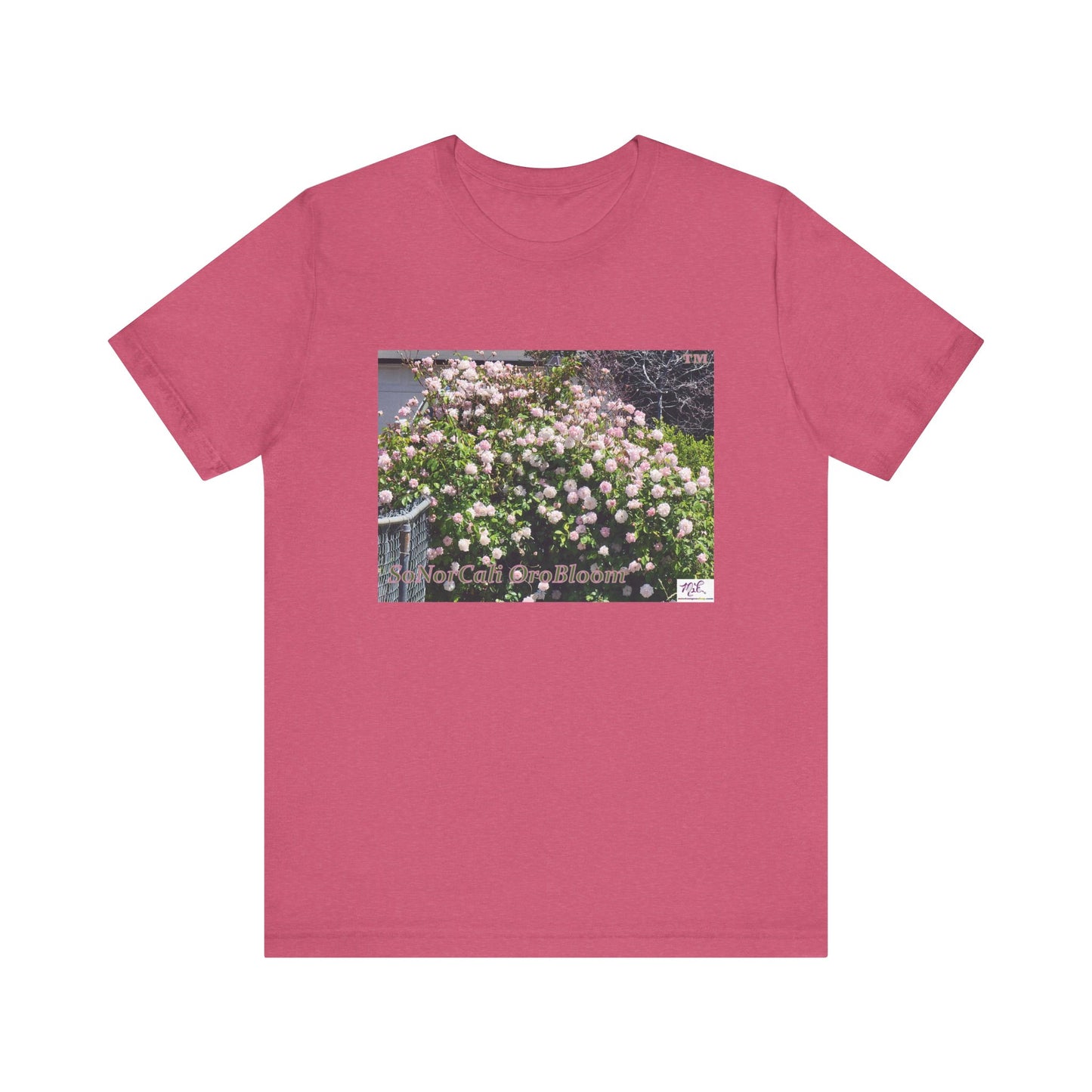 Unisex Jersey Short Sleeve Tee: "SoNorCali(tm) OroBloom(tm)"