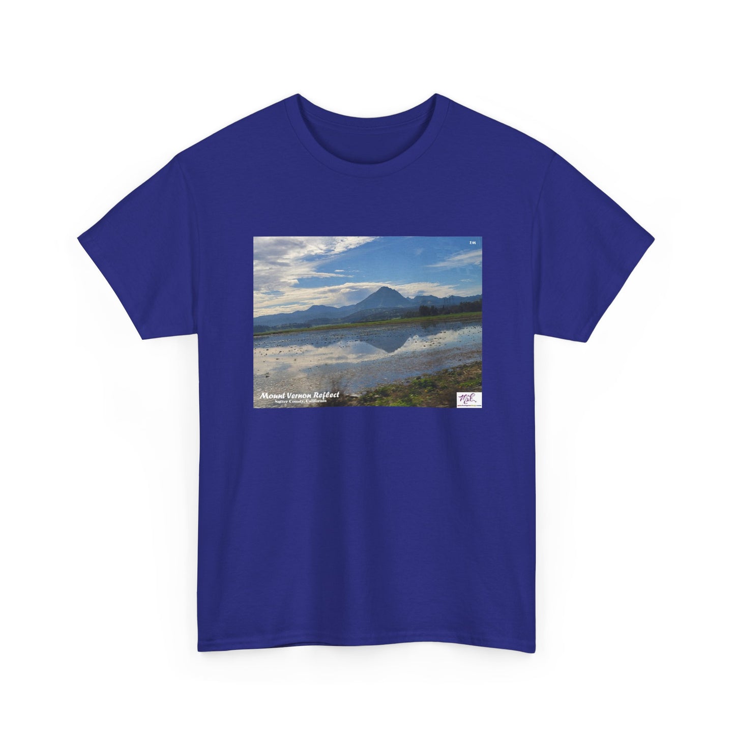Heavy Cotton Tee: "Mount Vernon Reflect(tm)" - Blank Sleeves
