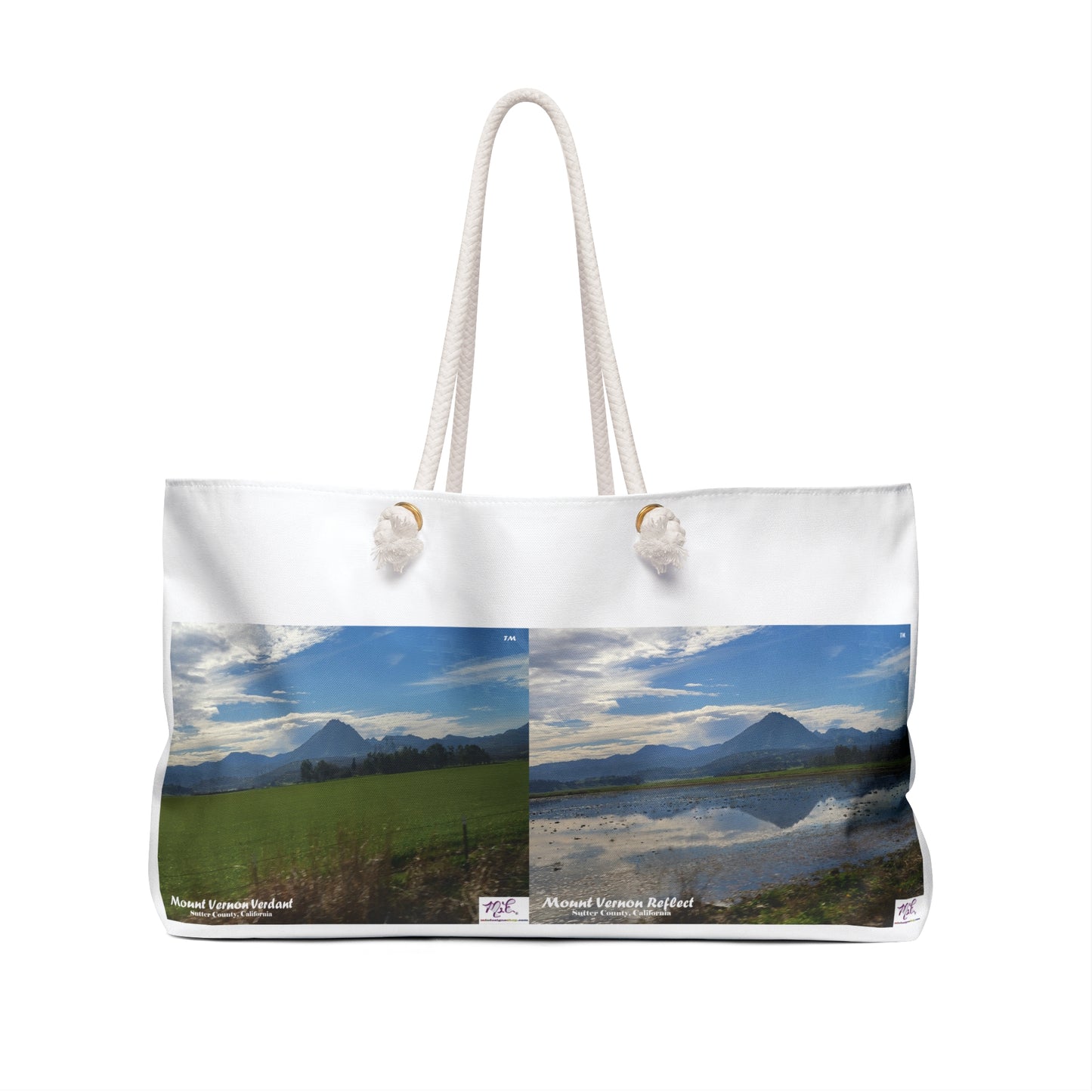Weekender Bag: "Mount Vernon Verdant - Mount Vernon Reflect(tm)"