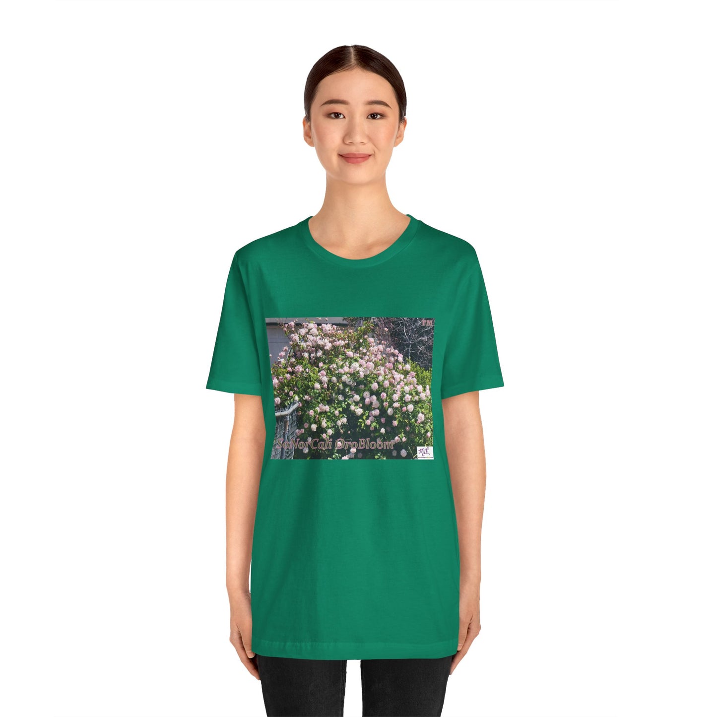 Unisex Jersey Short Sleeve Tee: "SoNorCali(tm) OroBloom(tm)"