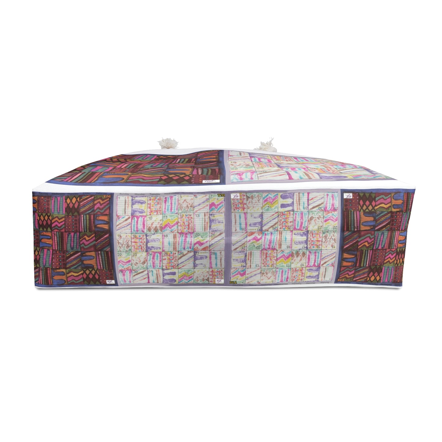 Weekender Bag: "Psychedelic Calendar(tm)" - Muted and Seeped