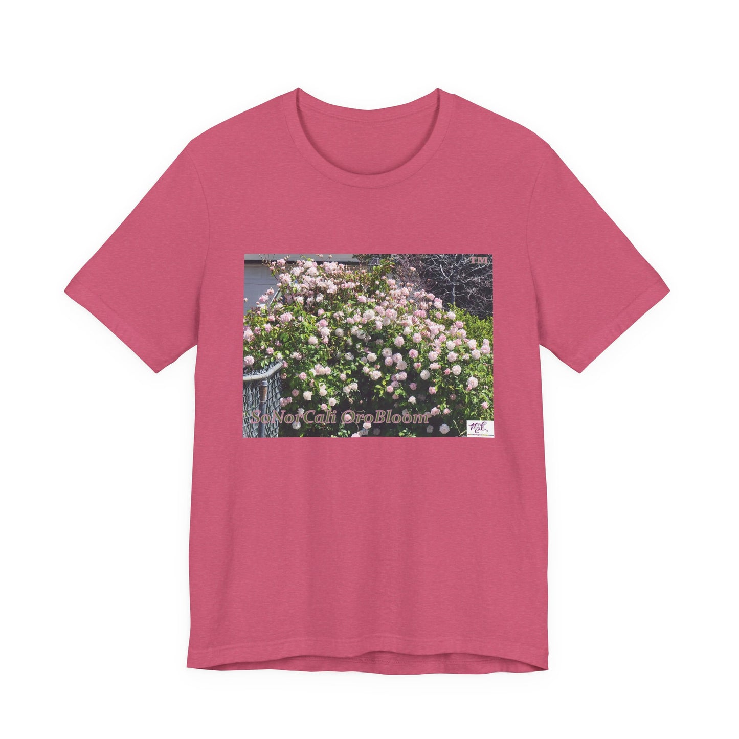 Unisex Jersey Short Sleeve Tee: "SoNorCali(tm) OroBloom(tm)"
