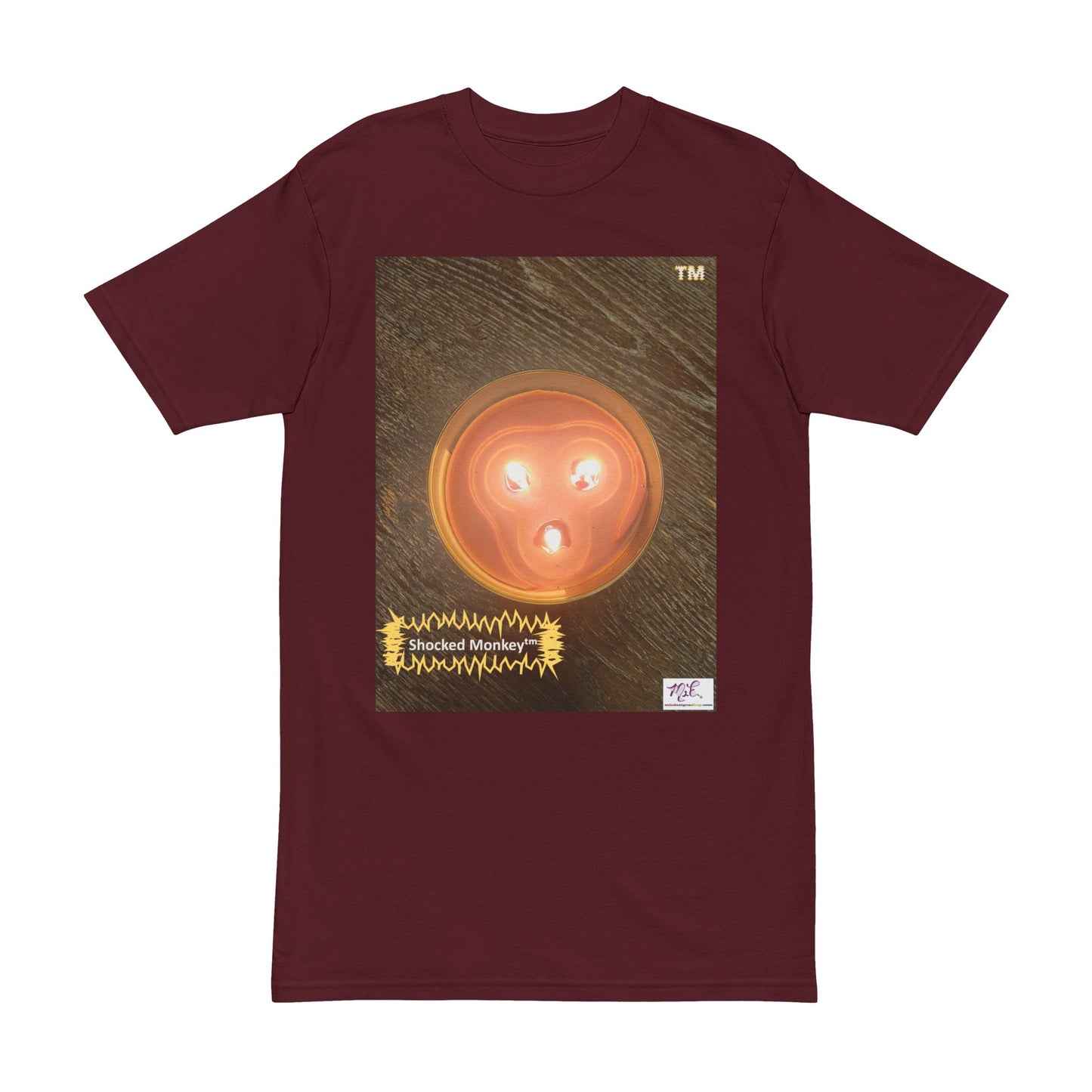Men's Heavyweight Tee: "Shocked Monkey(tm)" - Four Colors