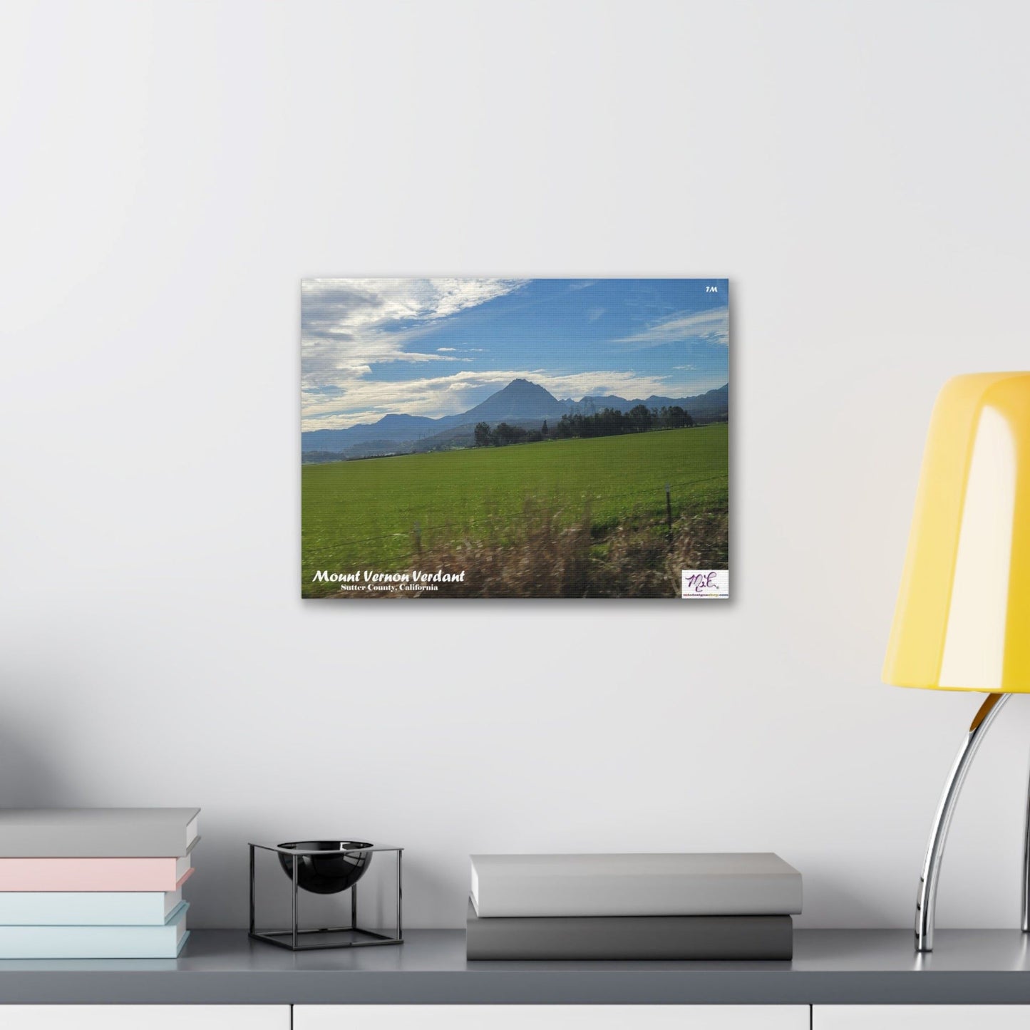 Canvas Gallery Wraps: "Mount Vernon Verdant(tm)" - MiE Designs Shop miedesignsshop.com LMount Vernon, part of the Sutter Buttes. 16x12 inch