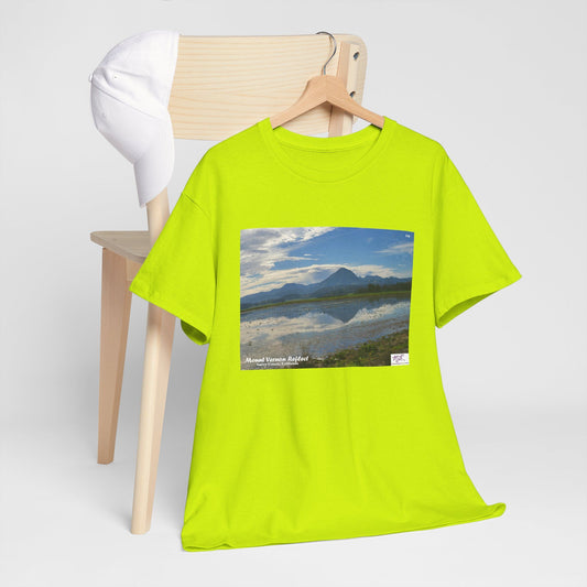 Heavy Cotton Tee: "Mount Vernon Reflect(tm)" - Blank Sleeves