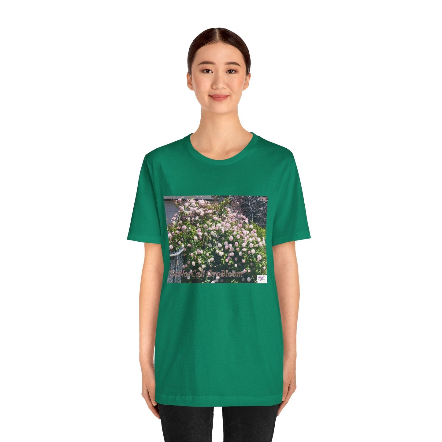 Unisex Jersey Short Sleeve Tee: "SoNorCali(tm) OroBloom(tm)"