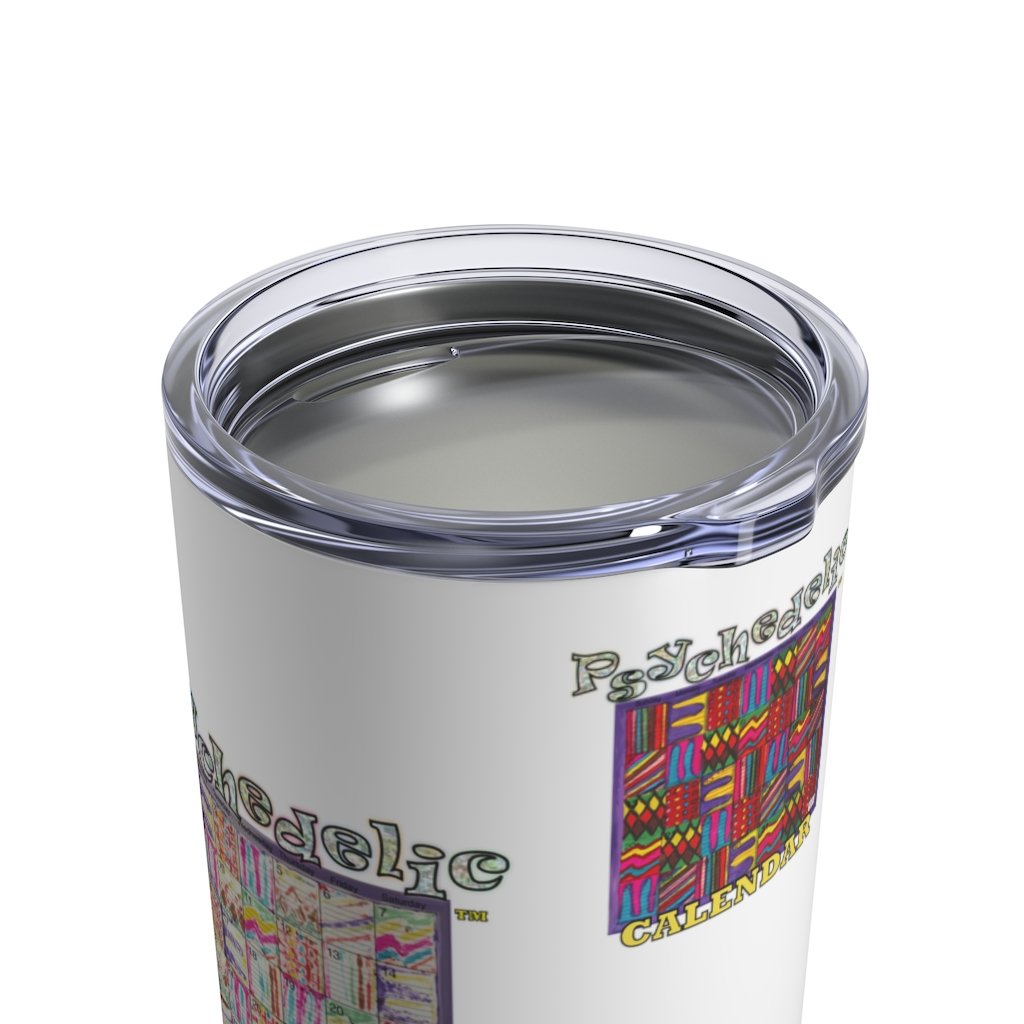 Tumbler 10oz: Psychedelic Calendar(tm) - Four Prints - Pastels Large - No Text