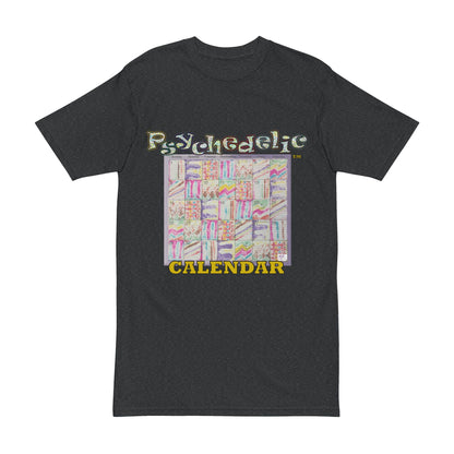 Men's Heavyweight Tee: "Psychedelic Calendar Seeped(tm)" - Five Colors