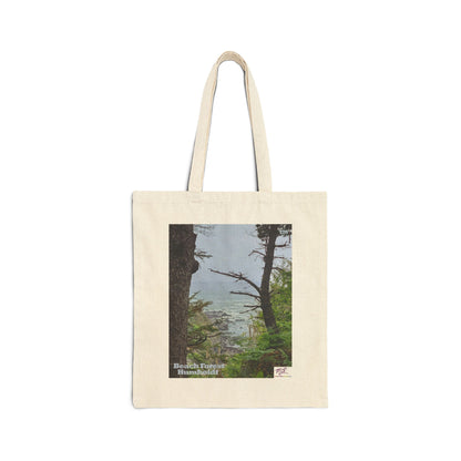 Cotton Canvas Tote Bag - Beach Forest Humboldt(tm) - Natural or Black