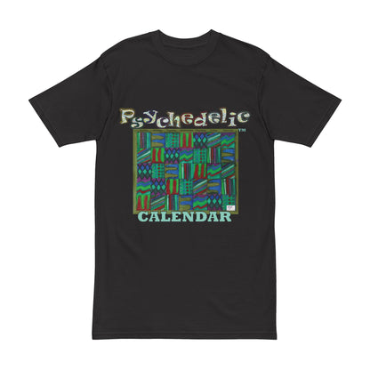 Men's Heavyweight Tee: "Psychedelic Calendar Chilled(tm)" - Five Colors