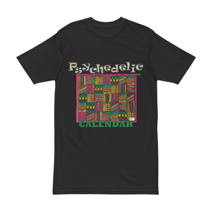 Men's Heavyweight Tee: "Psychedelic Calendar Garden(tm)" - Four Colors