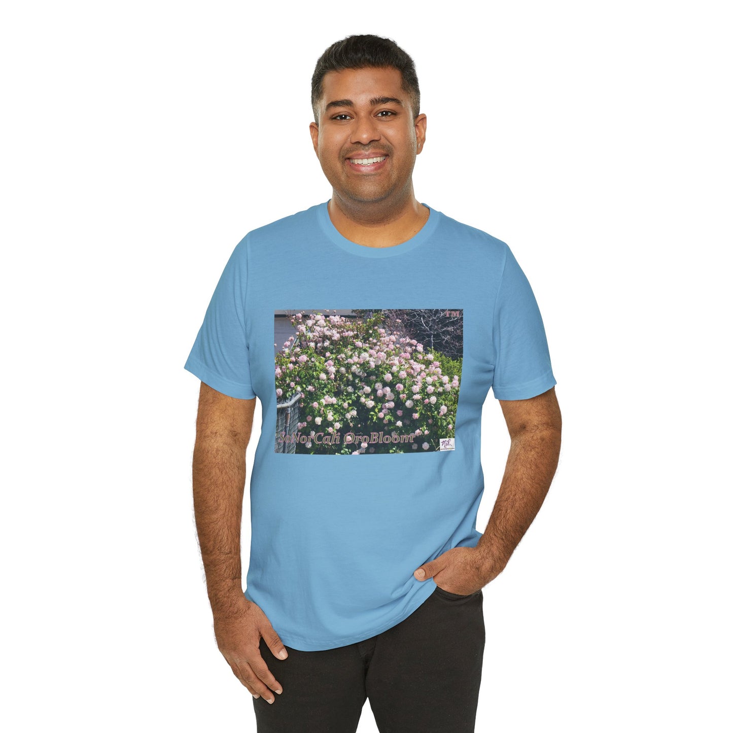 Unisex Jersey Short Sleeve Tee: "SoNorCali(tm) OroBloom(tm)"