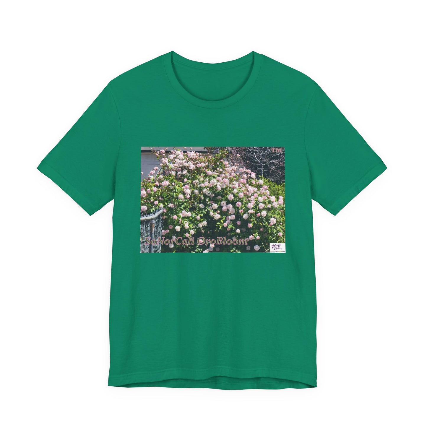 Unisex Jersey Short Sleeve Tee: "SoNorCali(tm) OroBloom(tm)"