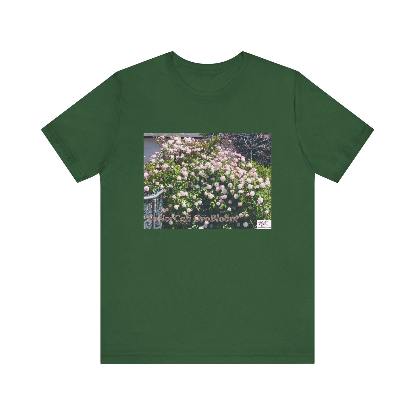 Unisex Jersey Short Sleeve Tee: "SoNorCali(tm) OroBloom(tm)"