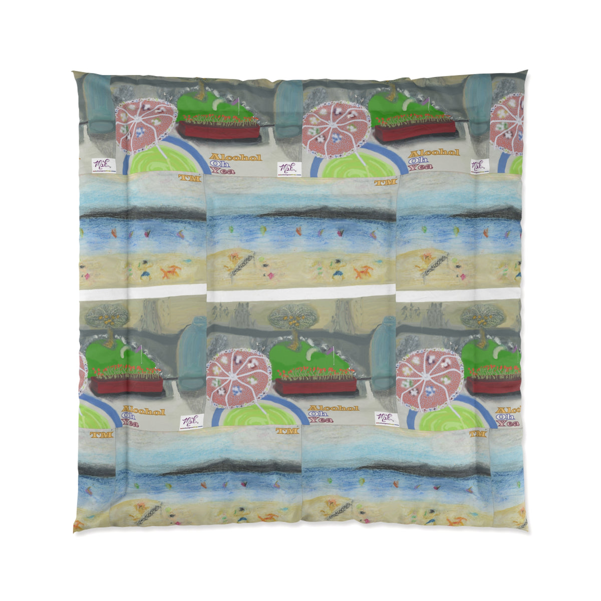 Comforter: "Alcohol Oh Yea(tm)" - Two Sizes