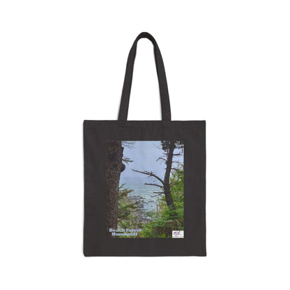 Cotton Canvas Tote Bag - Beach Forest Humboldt(tm) - Natural or Black