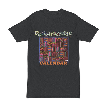 Men's Heavyweight Tee: "Psychedelic Calendar Muted(tm)" - Five Colors