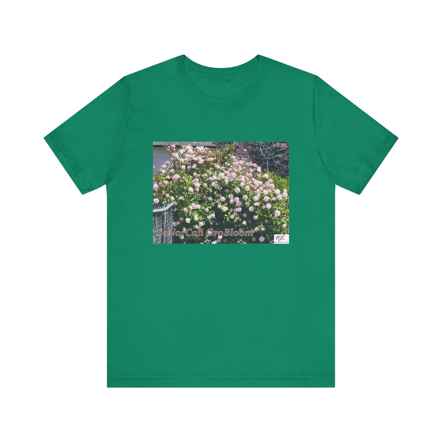 Unisex Jersey Short Sleeve Tee: "SoNorCali(tm) OroBloom(tm)"