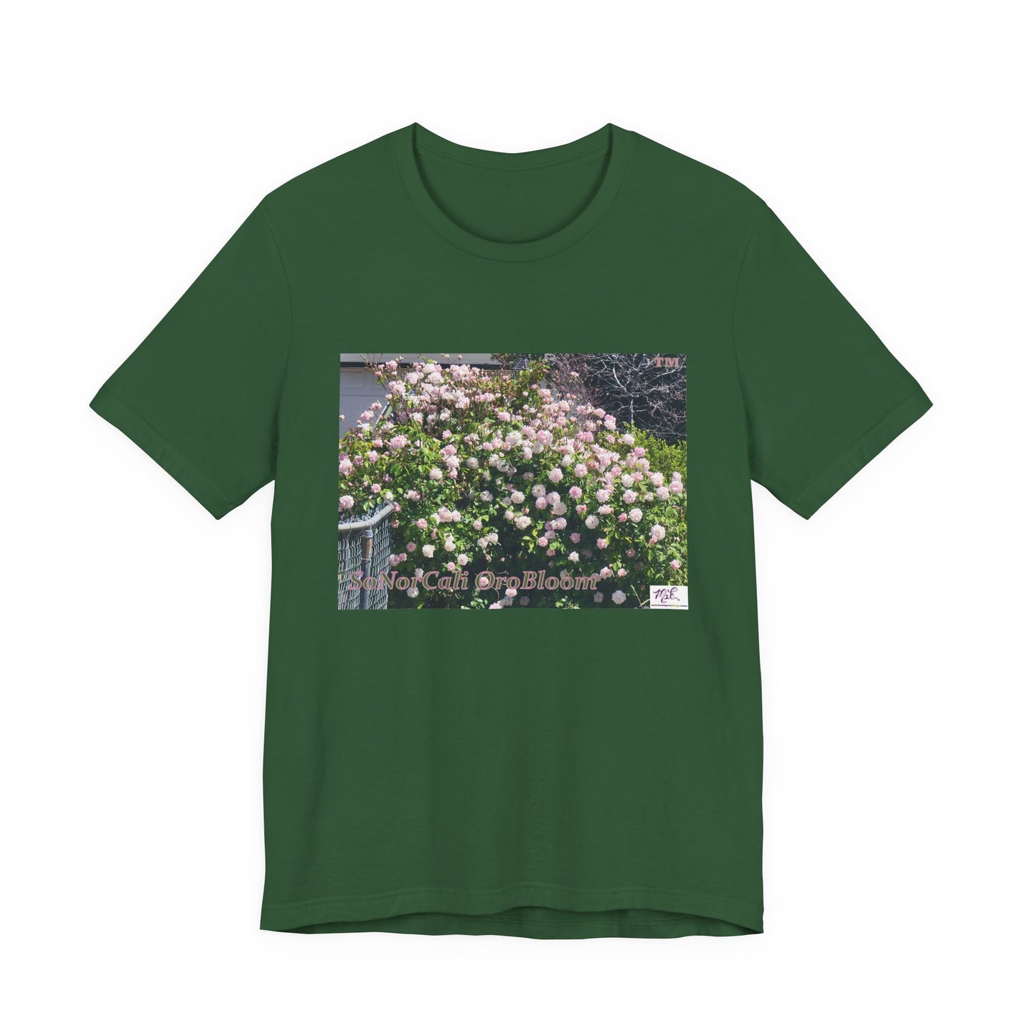Unisex Jersey Short Sleeve Tee: "SoNorCali(tm) OroBloom(tm)"