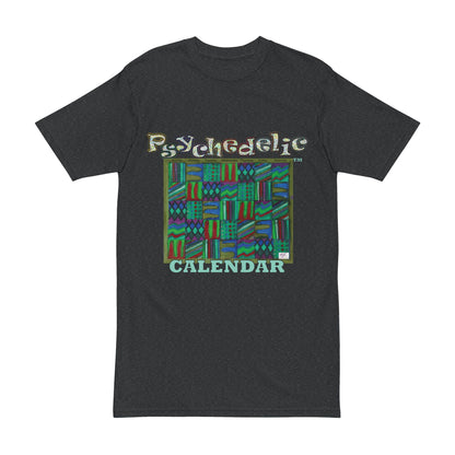 Men's Heavyweight Tee: "Psychedelic Calendar Chilled(tm)" - Five Colors
