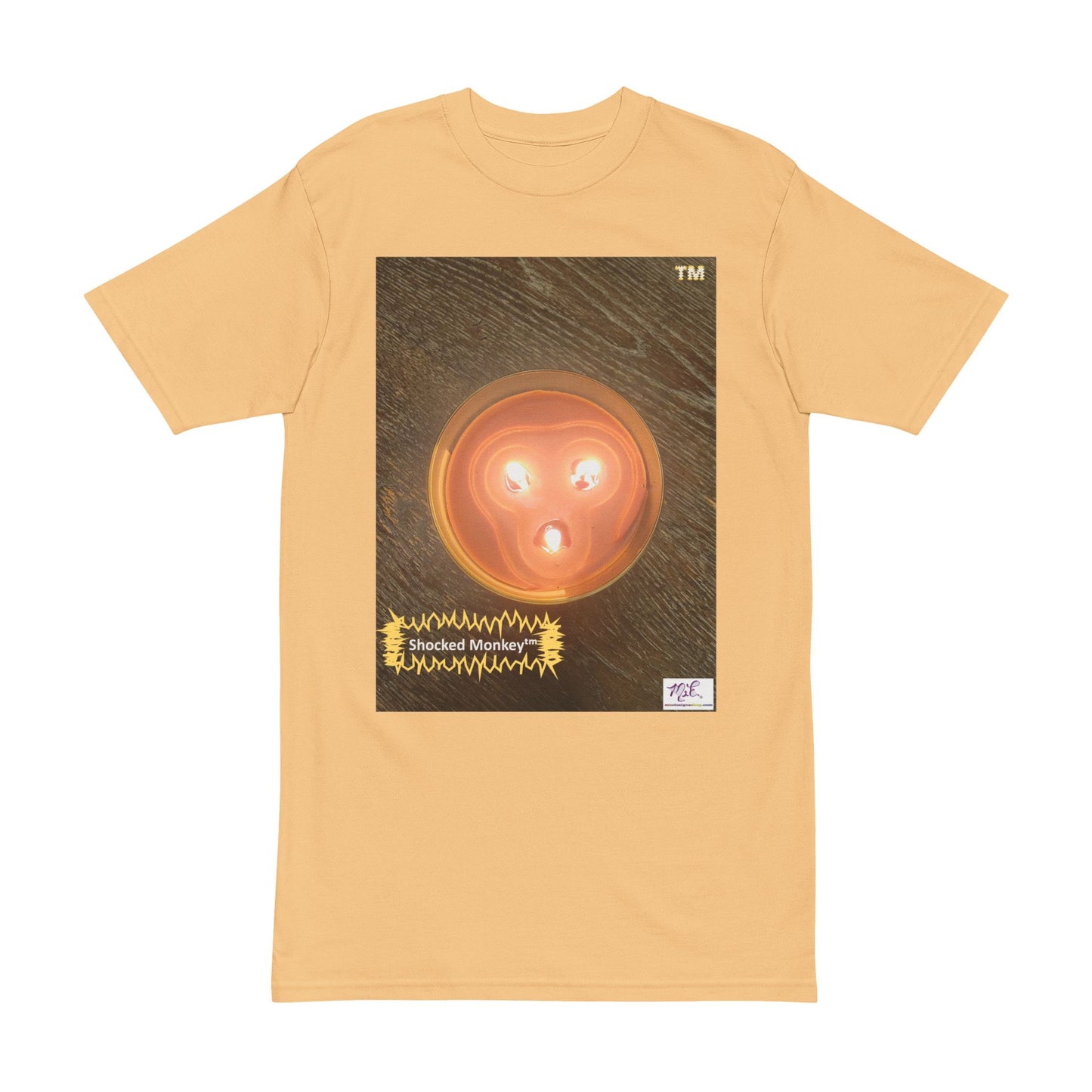 Men's Heavyweight Tee: "Shocked Monkey(tm)" - Four Colors