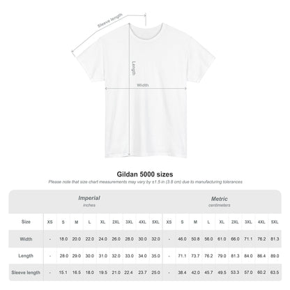 Unisex Heavy Cotton Tee:  "SoNorCali(tm)" - "OroBloom(tm)" - Sleeve Logos