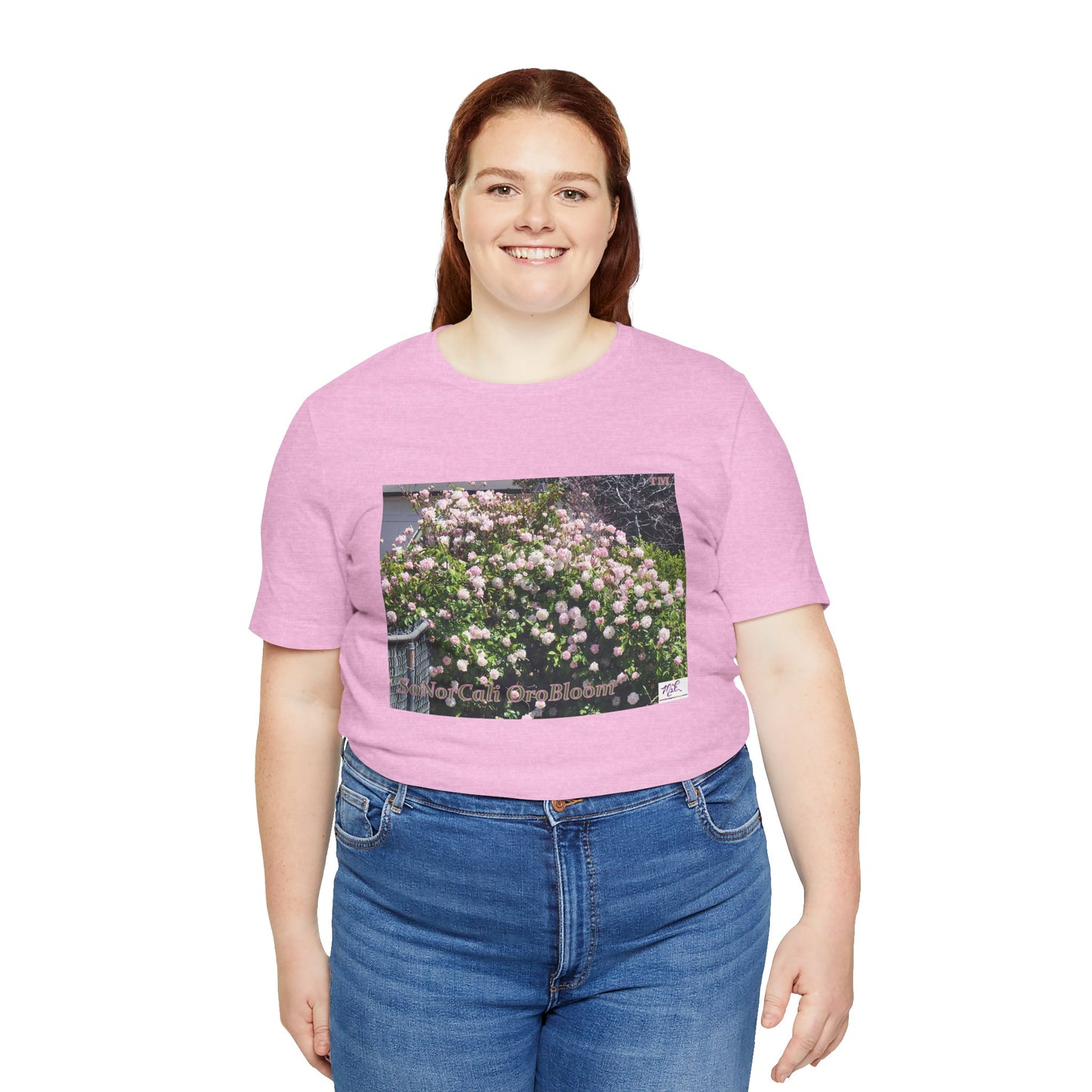 Unisex Jersey Short Sleeve Tee: "SoNorCali(tm) OroBloom(tm)"