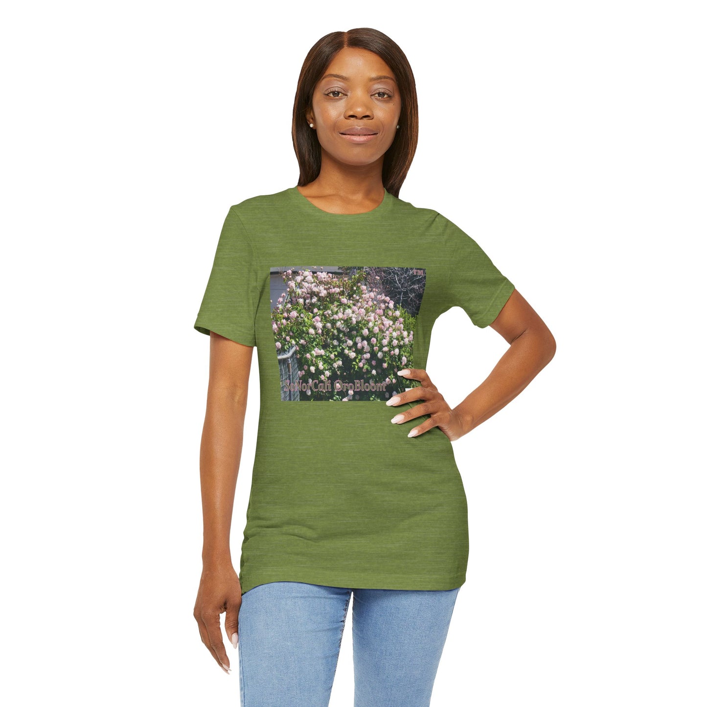 Unisex Jersey Short Sleeve Tee: "SoNorCali(tm) OroBloom(tm)"