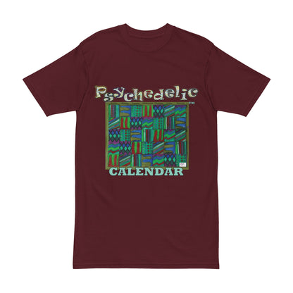 Men's Heavyweight Tee: "Psychedelic Calendar Chilled(tm)" - Five Colors