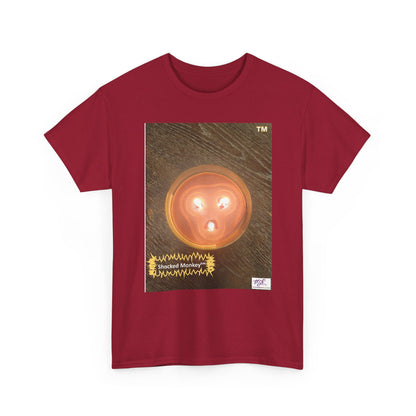 Unisex Heavy Cotton Tee: Shocked Monkey(tm) - Seven Colors