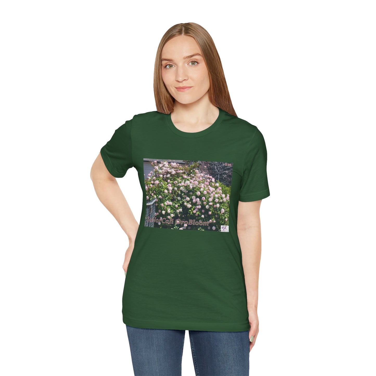 Unisex Jersey Short Sleeve Tee: "SoNorCali(tm) OroBloom(tm)"