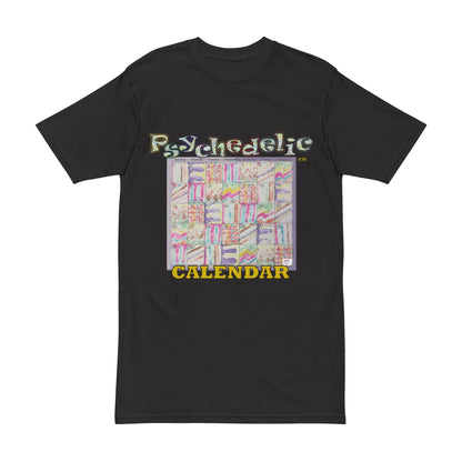 Men's Heavyweight Tee: "Psychedelic Calendar Seeped(tm)" - Five Colors