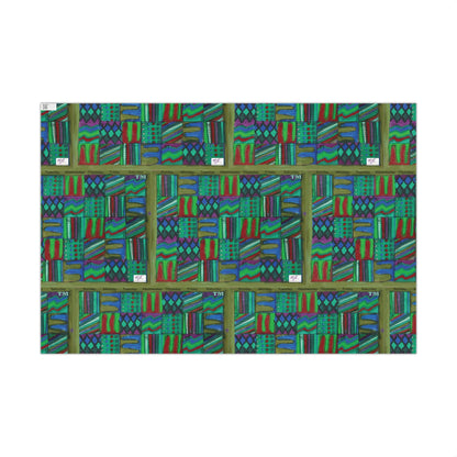 Gift Wrap Papers - "Psychedelic Calendar Chilled(tm)" - Medium Square - Three Sizes