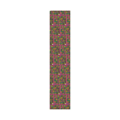 Gift Wrap Papers - "Psychedelic Calendar Garden(tm)" - Medium Square - Three Sizes