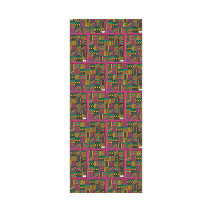 Gift Wrap Papers - "Psychedelic Calendar Garden(tm)" - Medium Square - Three Sizes
