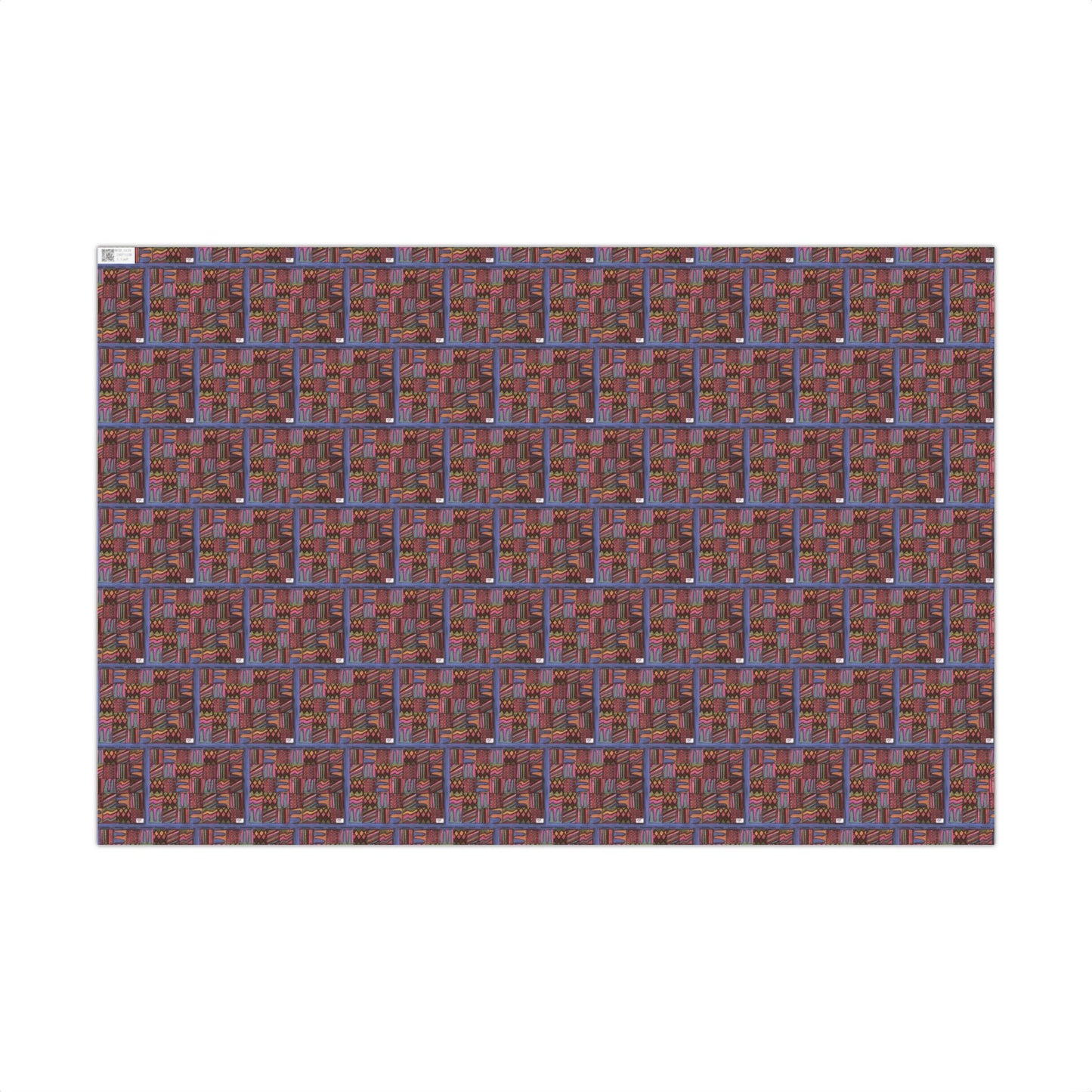 Gift Wrap Papers - "Psychedelic Calendar Muted(tm)" - Small Square - Three Sizes