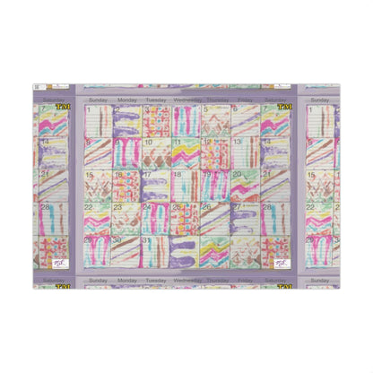 Gift Wrap Papers - "Psychedelic Calendar Seeped(tm)" - Large Square - Three Sizes