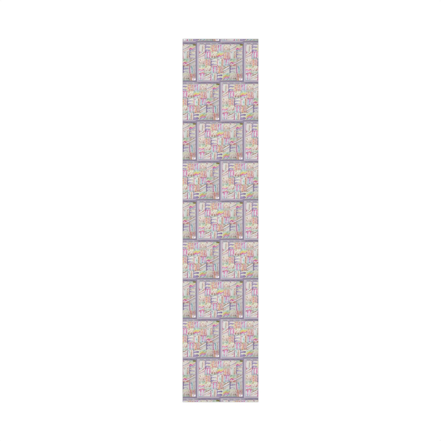 Gift Wrap Papers - "Psychedelic Calendar Seeped(tm)" - Medium Square - Three Sizes