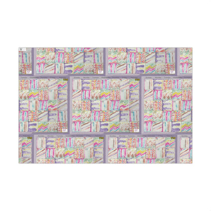 Gift Wrap Papers - "Psychedelic Calendar Seeped(tm)" - Medium Square - Three Sizes