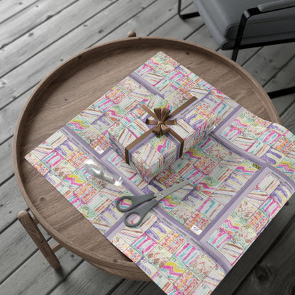 Gift Wrap Papers - "Psychedelic Calendar Seeped(tm)" - Medium Square - Three Sizes