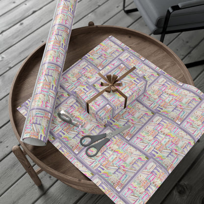 Gift Wrap Papers - "Psychedelic Calendar Seeped(tm)" - Small Square - Three Sizes