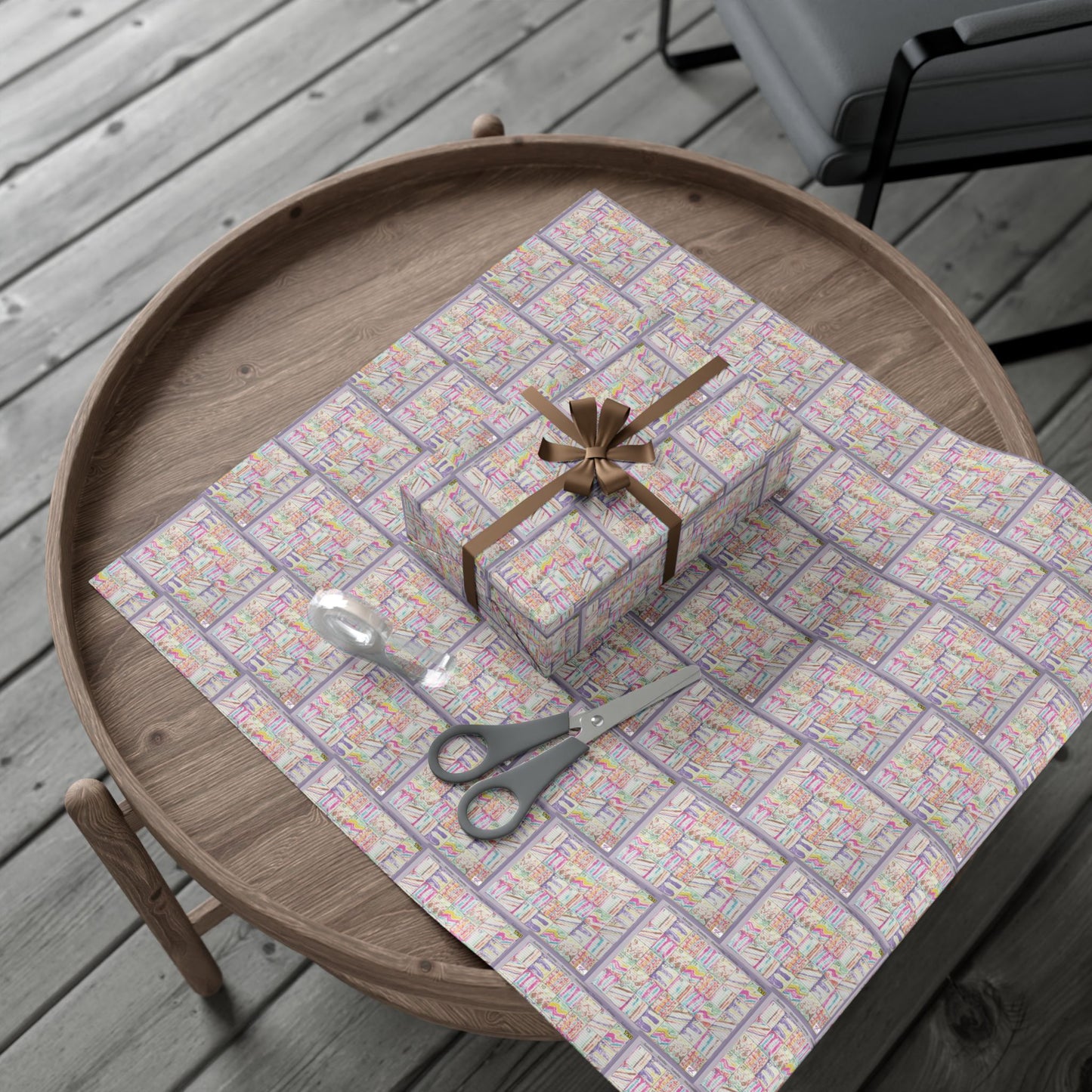Gift Wrap Papers - "Psychedelic Calendar Seeped(tm)" - Small Square - Three Sizes