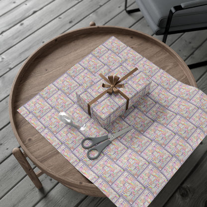 Gift Wrap Papers - "Psychedelic Calendar Seeped(tm)" - Small Square - Three Sizes