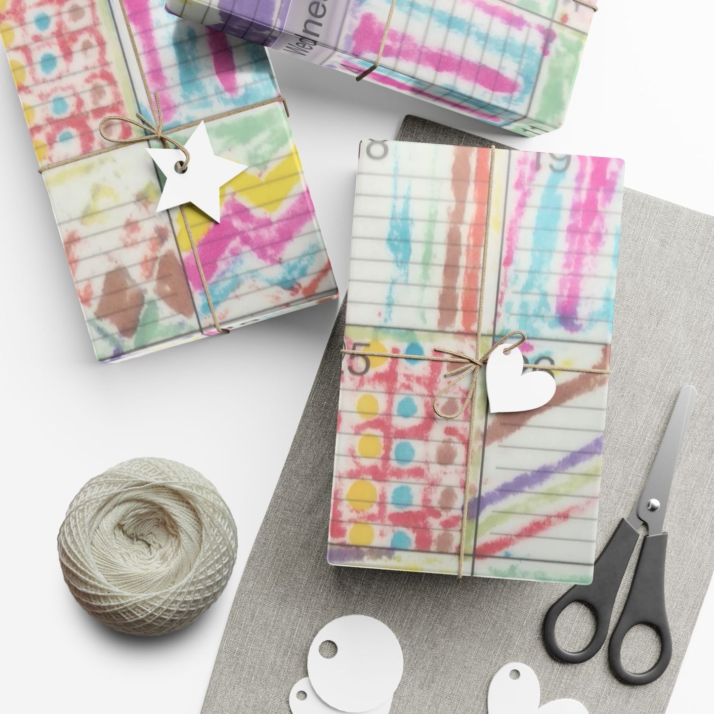 Gift Wrap Papers - "Psychedelic Calendar(tm)" - Seeped - Matte and Satin - Three Sizes