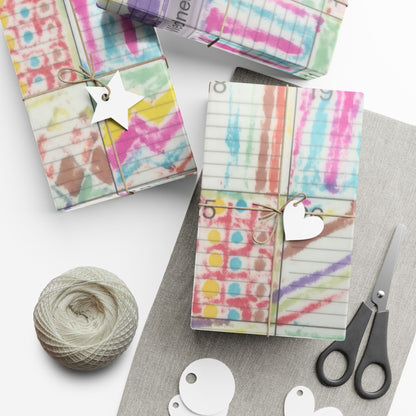 Gift Wrap Papers - "Psychedelic Calendar(tm)" - Seeped - Matte and Satin - Three Sizes