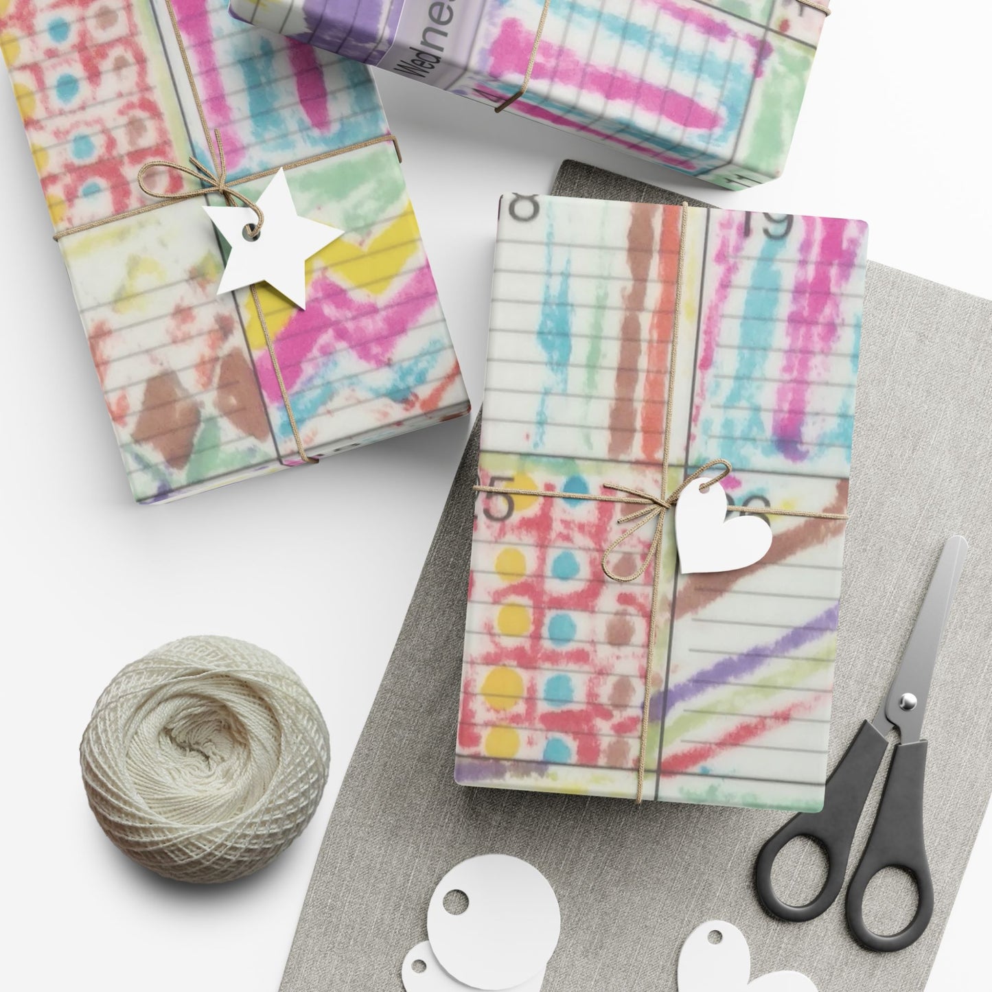 Gift Wrap Papers - "Psychedelic Calendar(tm)" - Seeped - Matte and Satin - Three Sizes
